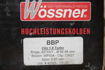 Renault Clio 1.8 16v Turbo Wossner Forged Pistons